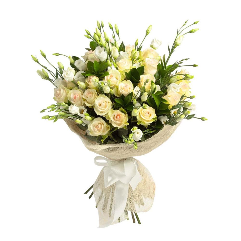 Bright white flower bouquet
